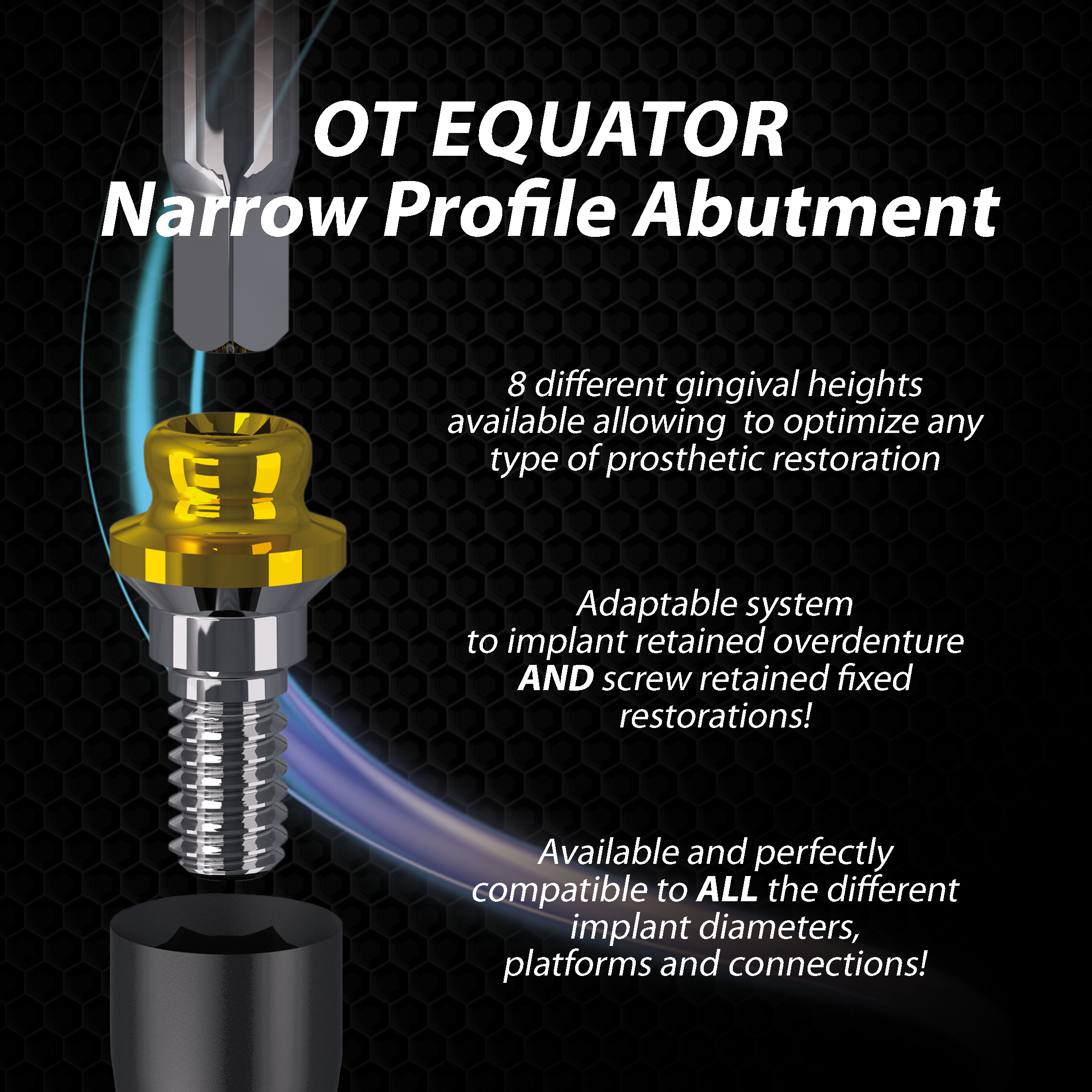 OT EQUATOR ATTACHMENT: FOR ALL IMPLANT PLATFORMS